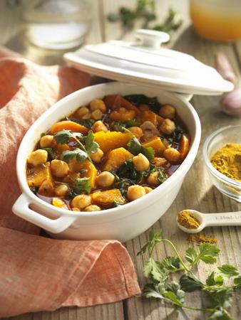 Cazuela de garbanzos y calabaza  | 