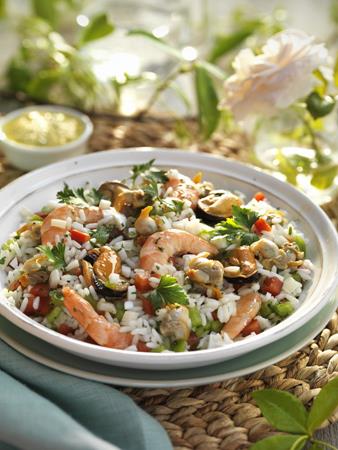 Ensalada de arroz y marisco  | 