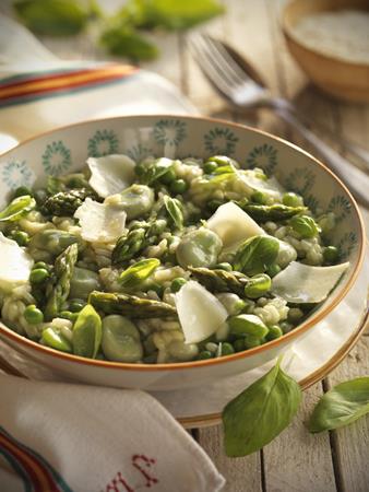 Risotto verde de verduras de primavera  | 