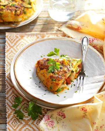 Chorizolla ja pavuilla täytetty maalaistortilla | 