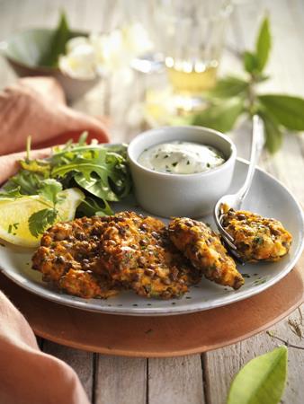 Tortitas de zanahorias y lentejas  | 