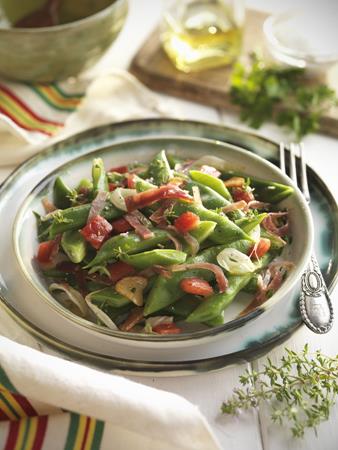 Salteado de judías verdes y jamón serrano  | 