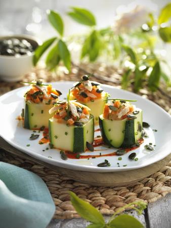 Calabacines rellenos de bonito  | 