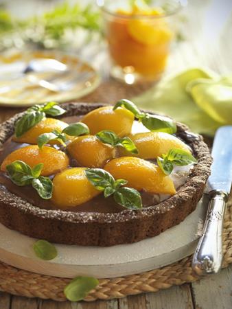 Tarta de melocotón al aroma de albahaca   | 