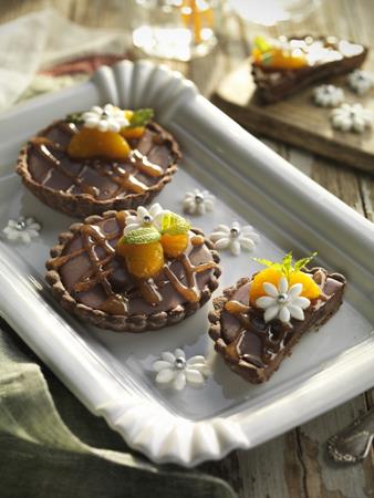 Tartaletas de chocolate y mandarina | 