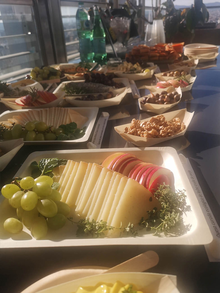 Catering de bufé de queso y jamón en Barcelona