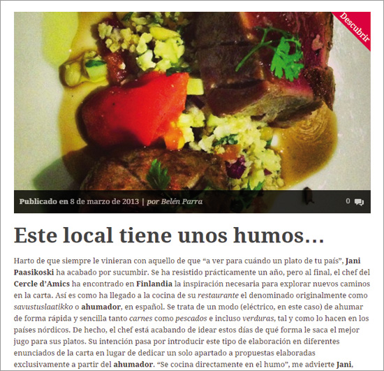 Este local tiene unos humos...